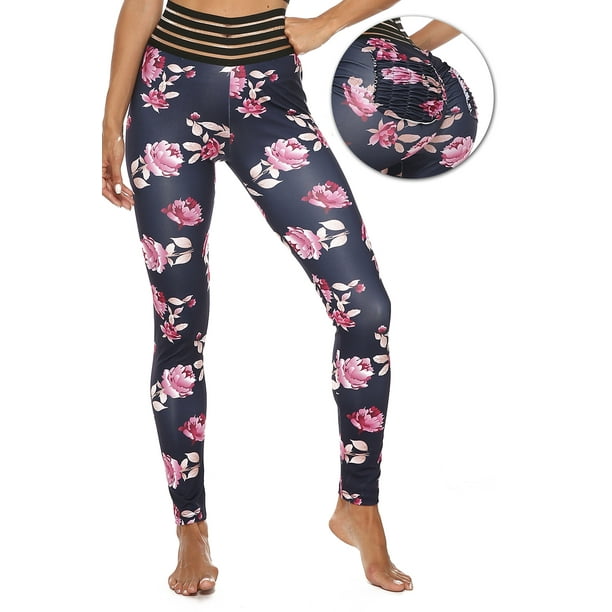 Colorful Mexican Skulls Art Womens Ladies Fun Yoga Clothing Pants Gym Comfortable Yoga Pants for Women 